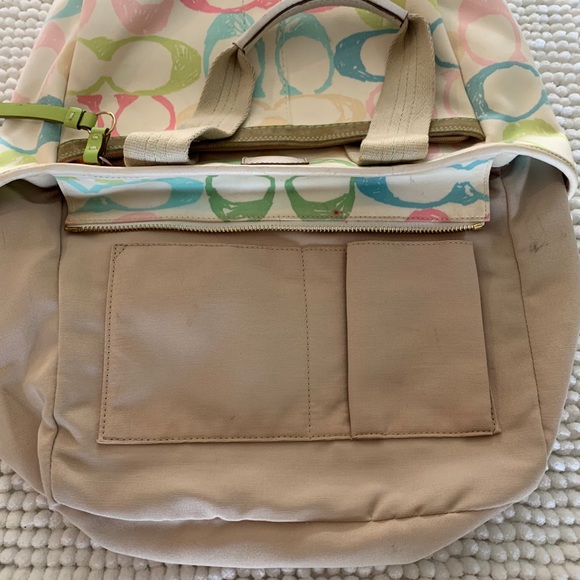 Coach Signature Hampton Pastel Scribe Tote - Picture 10 of 14